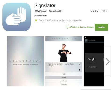 Figura 1. Presentación de la aplicación SINGSLATOR en tablet