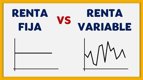 Diagrama comparativo de renta fija vs. renta variable
