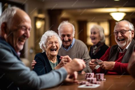 Personas mayores jugando a las cartas en una mesa