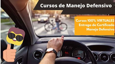 Imágenes representativas de cursos de manejo en modalidad online, presencial y mixta