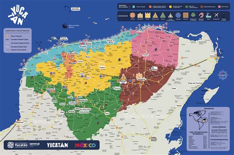 Mapa de México destacando el estado de Yucatán y las comunidades rurales.