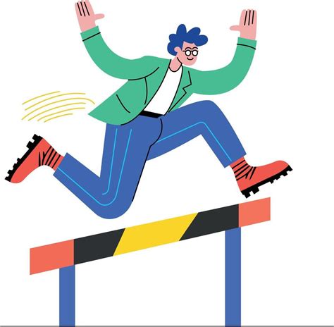 Ilustración de un adolescente superando obstáculos, simbolizando la resiliencia