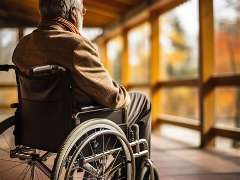 Imagen de una persona en silla de ruedas accediendo a un edificio