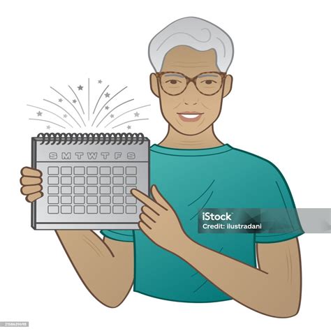 Cuidador interactuando con una persona mayor, señalando un calendario o un objeto