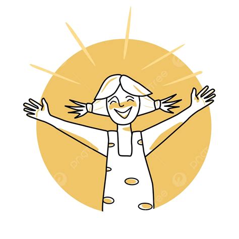 Ilustración que represente la expresión de alegría y regocijo, quizás con personas celebrando o sonriendo ampliamente.