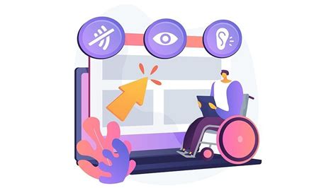 Ilustración: Personas con discapacidad recibiendo información accesible sobre salud