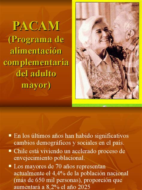 Logo del Programa PACAM o imagen representativa de adultos mayores consumiendo alimentos saludables