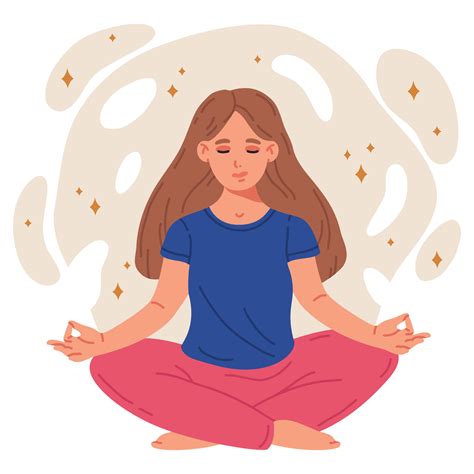 Ilustración de una persona meditando para reducir el estrés.