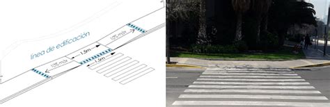 Foto de una vereda angosta, con grietas y obstáculos como postes y vehículos estacionados en una ciudad chilena
