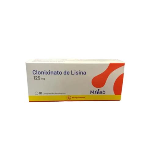 Esquema de la molécula de Clonixinato de Lisina