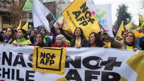 Manifestación del movimiento No + AFP