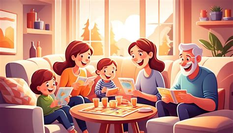 ilustración de un ambiente familiar acogedor dentro de una residencia del Sename, con adolescentes interactuando positivamente