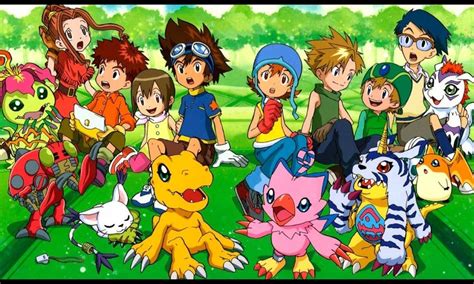 Niños elegidos y sus Digimon en el Mundo Digital