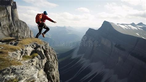 ilustración de una persona saltando de un acantilado sin paracaídas