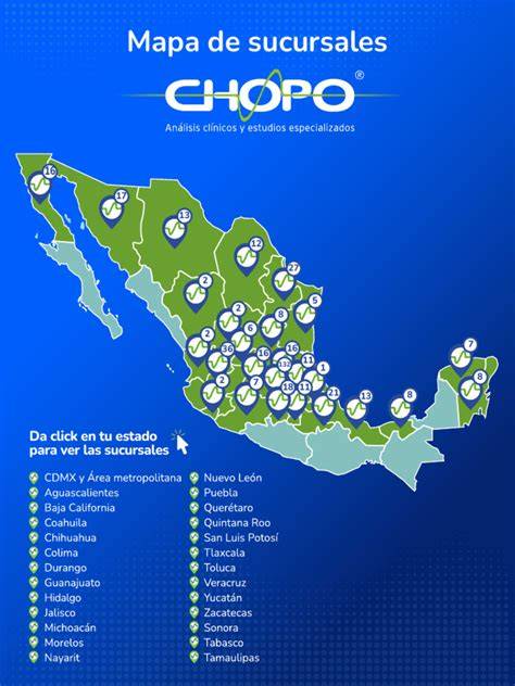 Infografía: Mapa de sucursales y red de atención