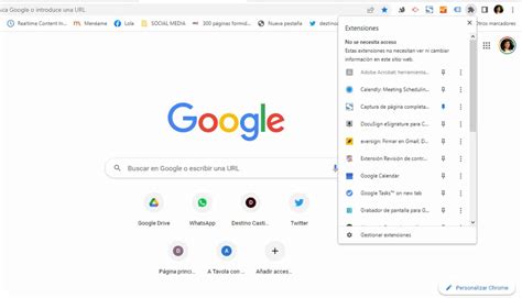 Iconos de las extensiones de Chrome mencionadas