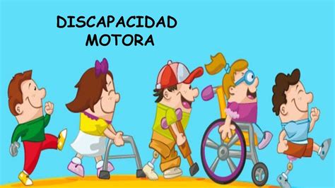 Ilustración de niños con diferentes tipos de discapacidad motora, como parálisis cerebral y espina bífida, en un entorno escolar inclusivo.
