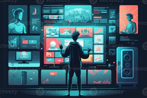 Ilustración: Persona utilizando un lector de pantalla para acceder a información digital.