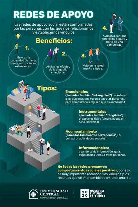Infografía sobre la red de apoyo social y los servicios de atención domiciliaria disponibles para personas mayores.