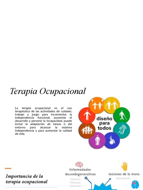 Infografía que muestra los pilares de la terapia ocupacional: adaptabilidad, sentido y propósito, intervención individualizada.