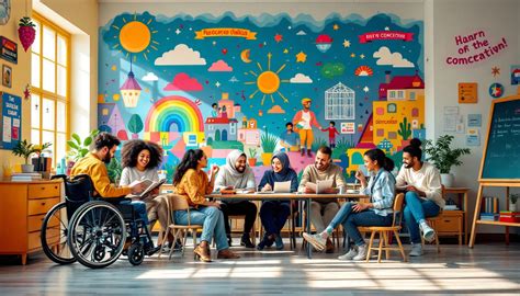 Docentes recibiendo capacitación sobre estrategias de enseñanza inclusiva