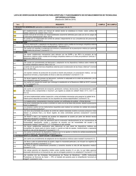 Lista de verificación de requisitos para subsidios
