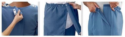 Catálogo de ropa adaptada para adultos mayores mostrando detalles de aperturas y cierres