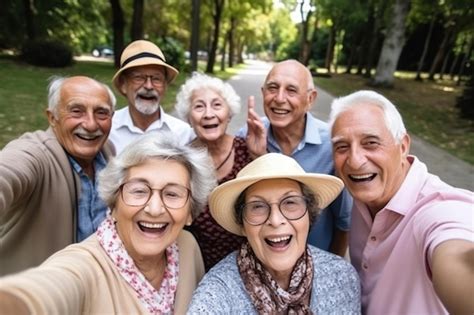 Grupo de adultos mayores riendo y compartiendo un momento feliz