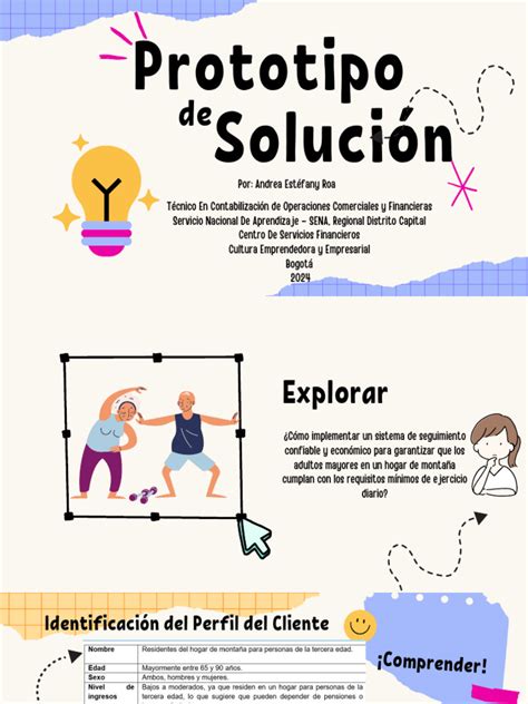 Foto de Víctor, diseñador, mostrando un prototipo de solución innovadora