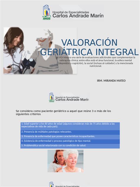 Infografía sobre los aspectos considerados en una valoración geriátrica integral