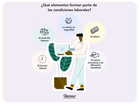 Infografía sobre tareas y condiciones laborales de un cuidador de parcelas