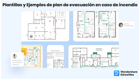 esquema de una vía de evacuación segura en un edificio