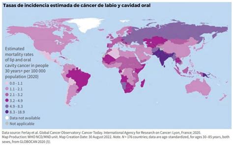 Gráfico comparativo de la incidencia del cáncer y la necesidad de cuidados paliativos en países desarrollados frente a países en vías de desarrollo.