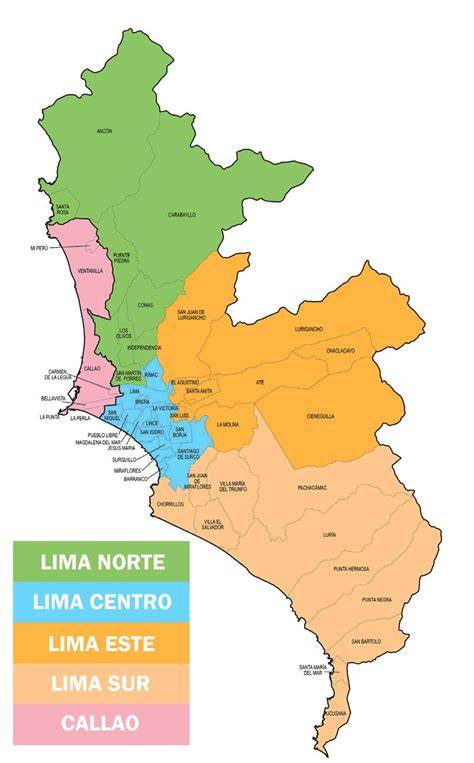 Mapa de Lima y su variabilidad climática: costa, sierra y huaycos