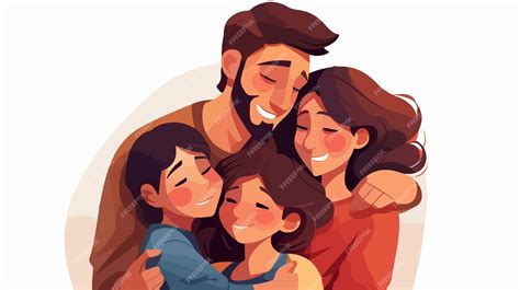 Familia abrazándose con un niño con parálisis cerebral