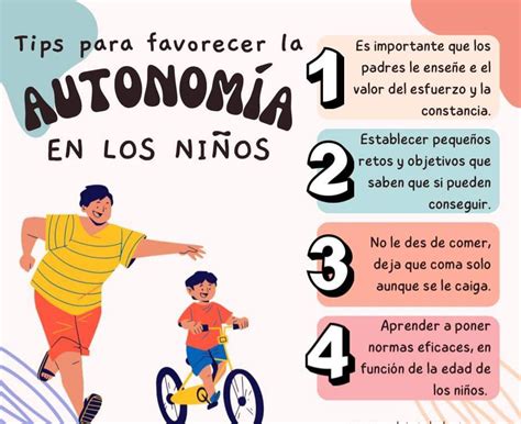Infografía que detalla los pasos para fomentar la autonomía en niños con discapacidad intelectual