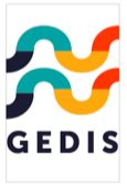 Esquema organizativo o logo del Grupo de Estudios sobre Discapacidad (Gedis), destacando su expansión geográfica en Uruguay.