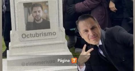 Meme compartido por Claudio Crespo con la imagen de Gustavo Gatica y la palabra