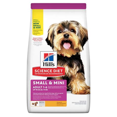 Tabla comparativa de ingredientes clave en alimentos Hill's Science Diet para perros senior