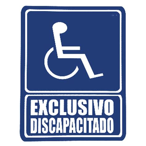 Señal de estacionamiento exclusivo para personas con discapacidad