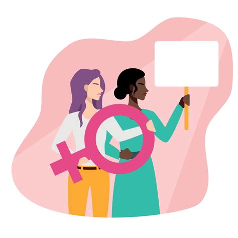 Ilustración representando los derechos de las mujeres
