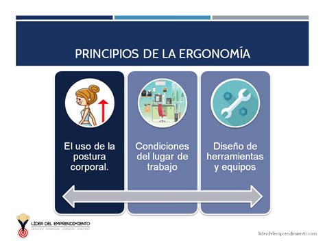 Esquema sobre los principios básicos de la ergonomía