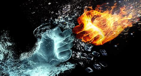 Esquema de cómo el agua extingue el fuego