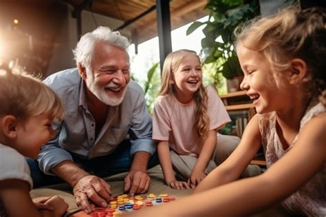 Niños y adultos jugando juntos de forma inclusiva