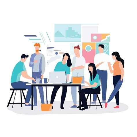 Ilustración de personas trabajando en un emprendimiento rural