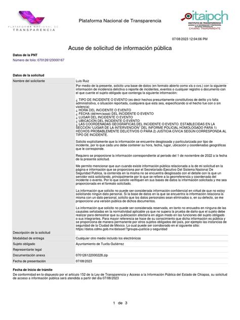 Infografía: Flujo de solicitud de información pública bajo la Ley de Transparencia