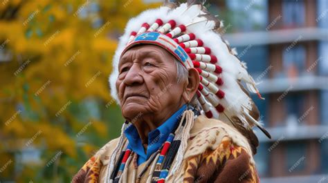 Fotografía de un anciano indígena participando en un ritual tradicional