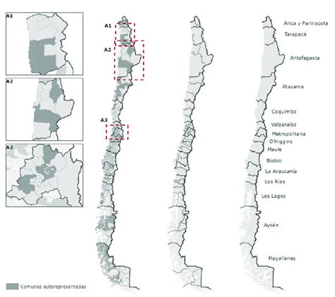 Mapa de Chile destacando las comunas más vulnerables según Casen 2022
