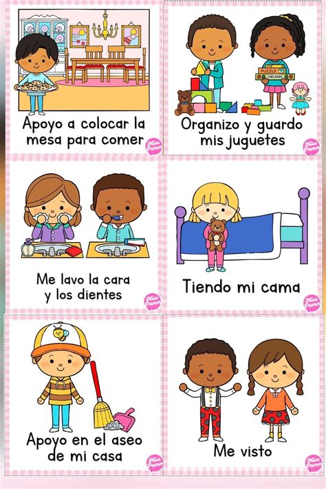 Infografía o esquema de las responsabilidades diarias de un cuidador de ancianos en una residencia