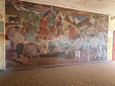 Mural “Exaltación de los trabajadores” por Laureano Guevara, 1946, Ciudad del Niño.